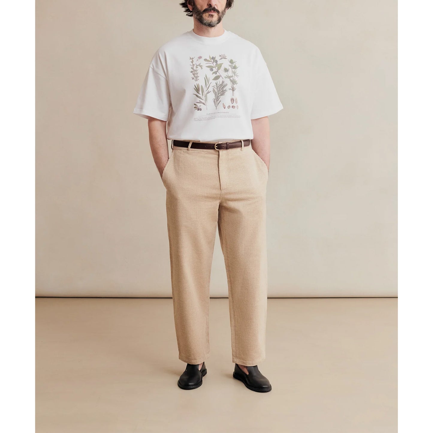 Ballon Corduroy Trouser in Undyed
