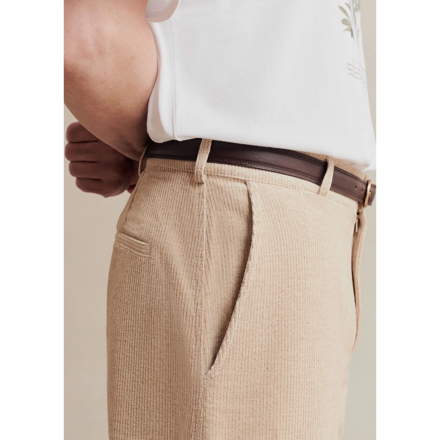 Ballon Corduroy Trouser in Undyed