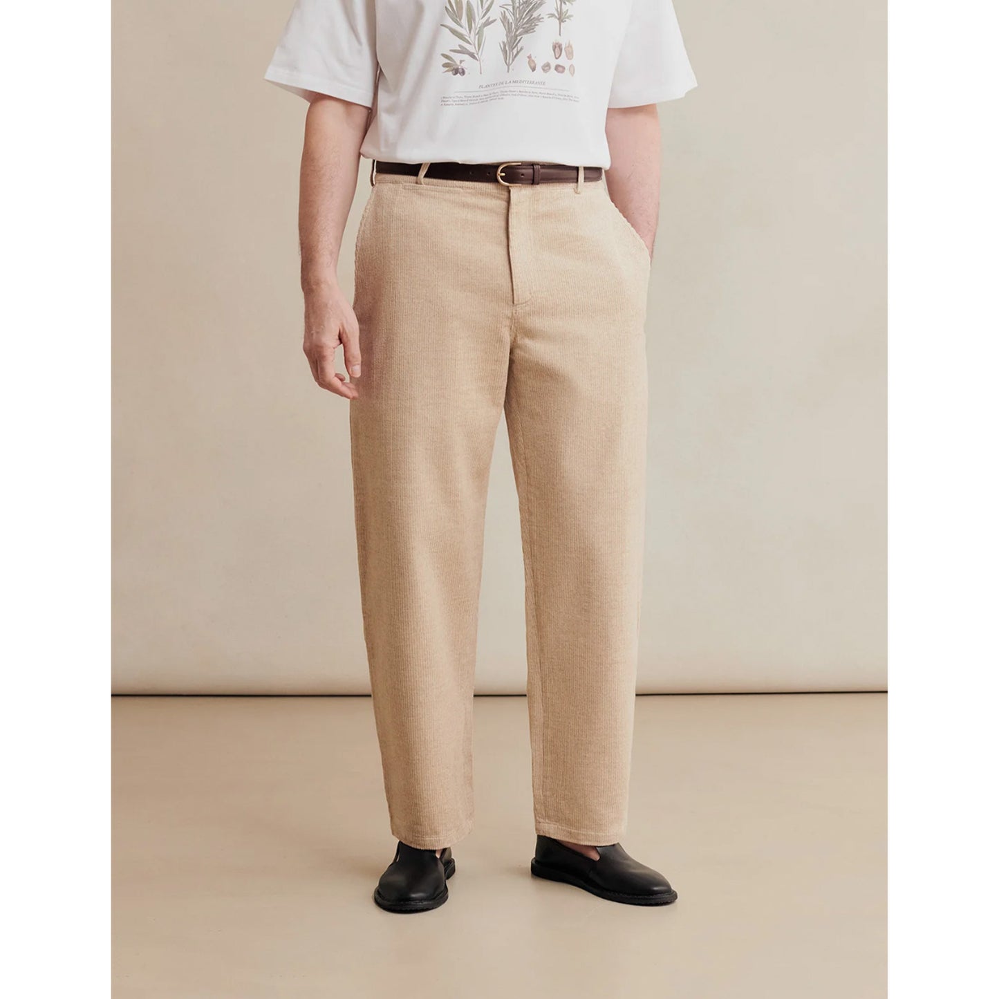 Ballon Corduroy Trouser in Undyed