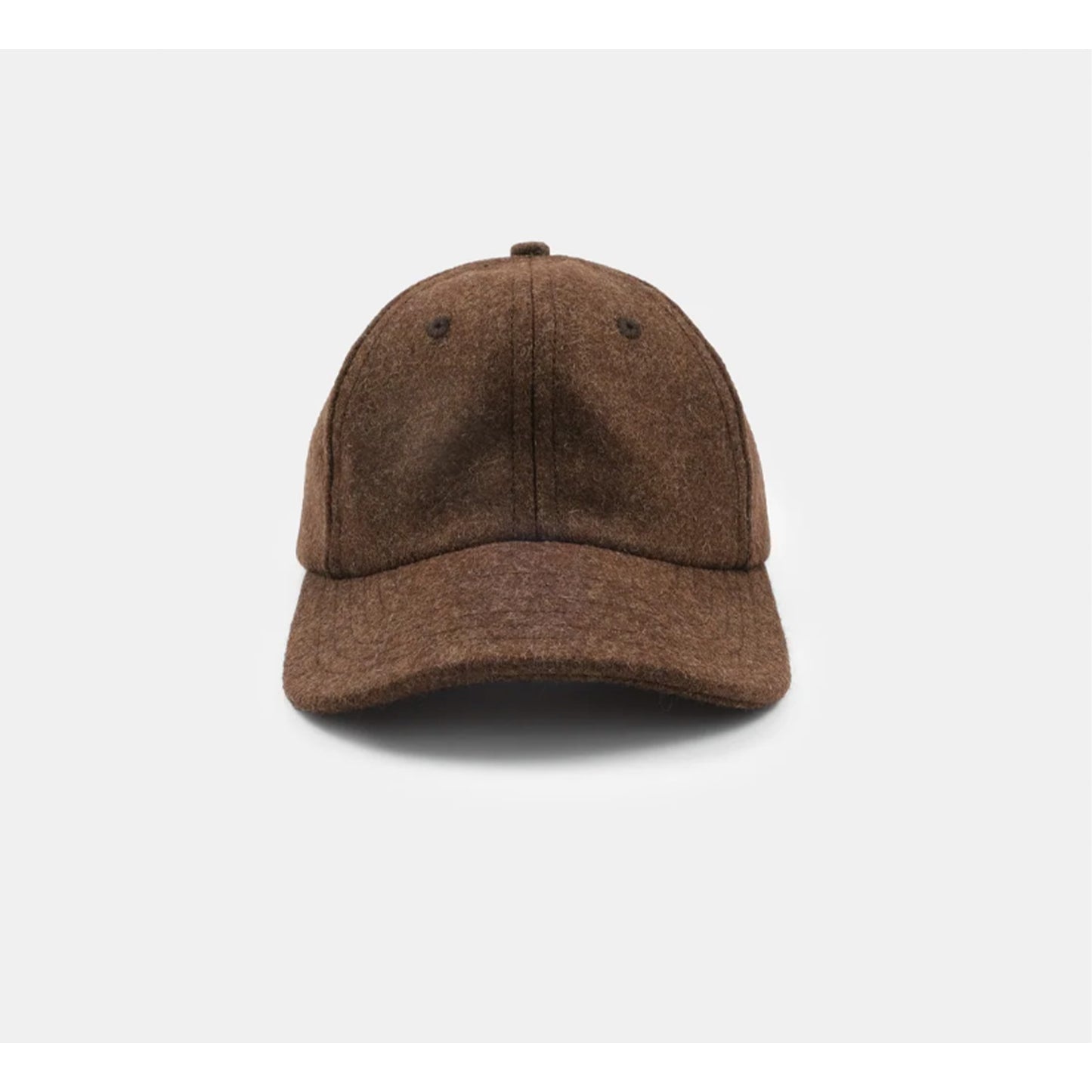 Unstructured Baseball Cap in Medium Brown Mix