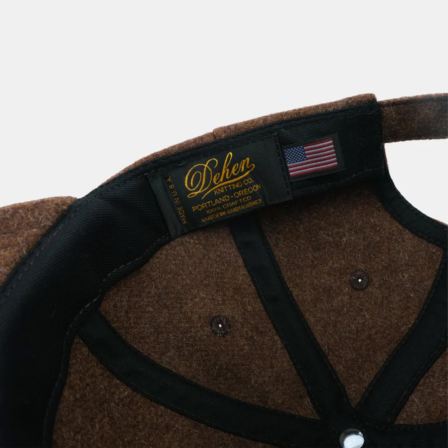 Unstructured Baseball Cap in Medium Brown Mix