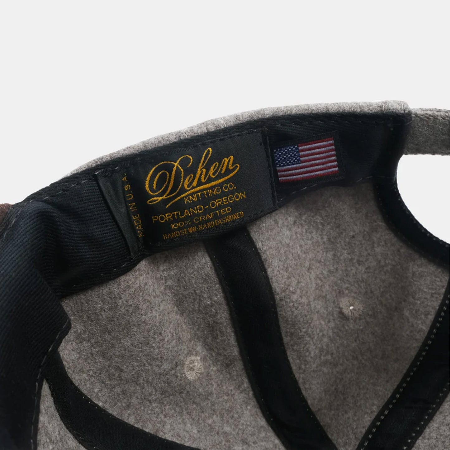 Two-Tone Baseball Cap in Oatmeal/Red Oak Mix