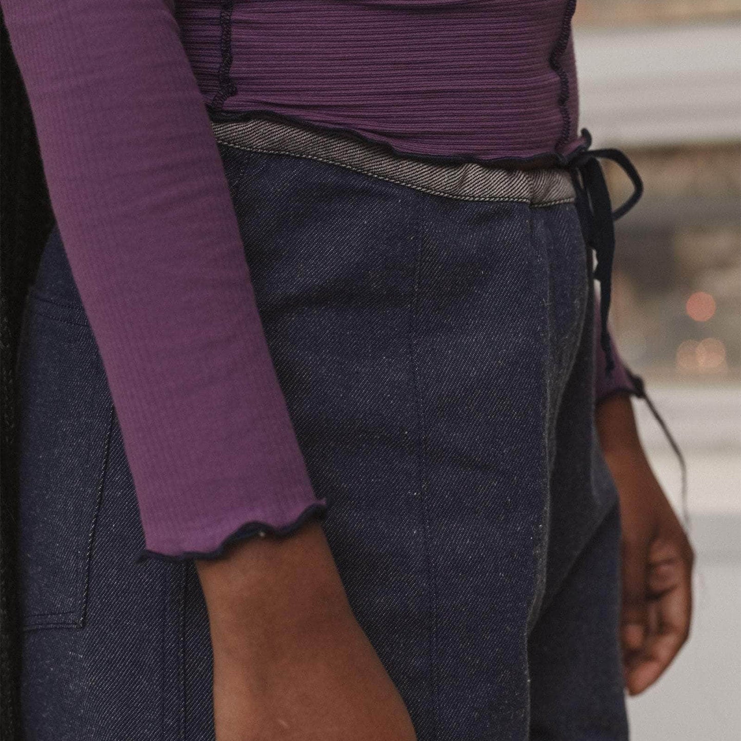 Cinders Long Sleeve Tee in Venet Purple