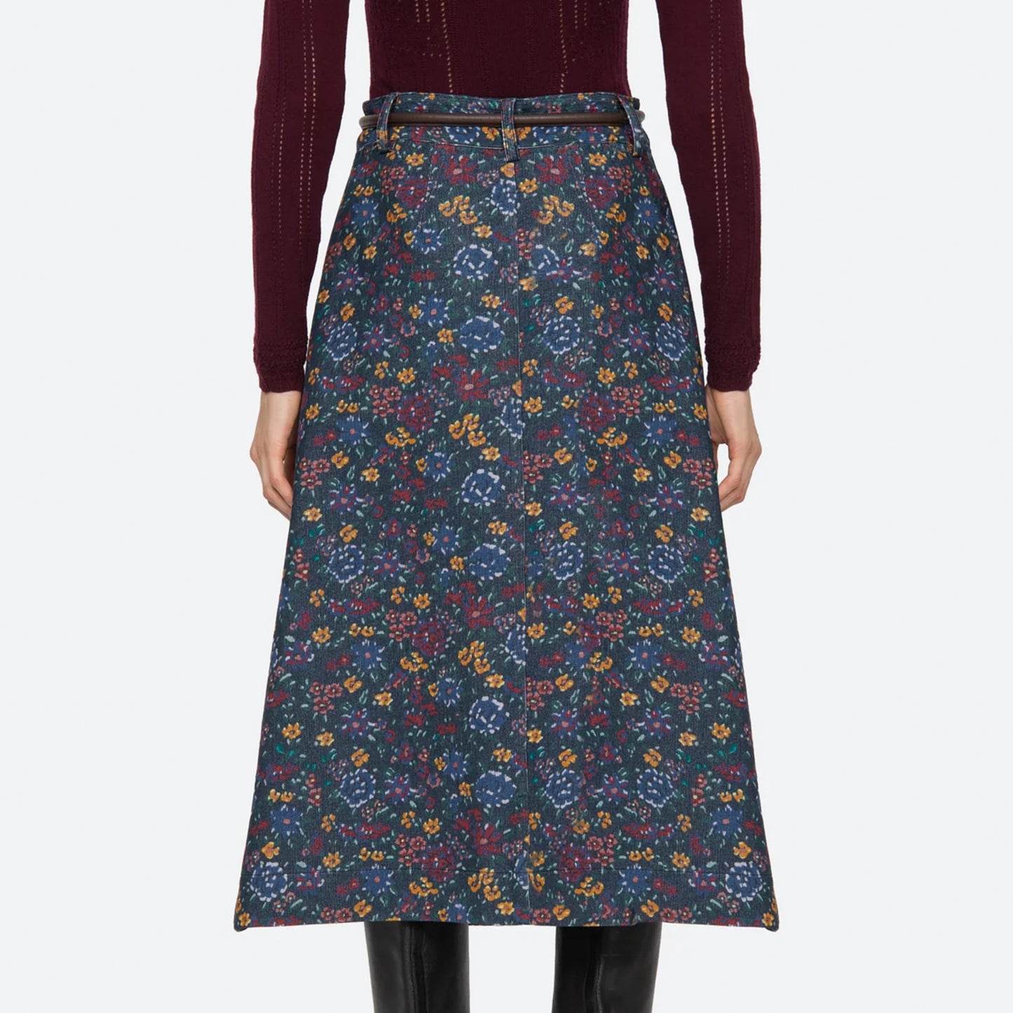Constance Corduroy Print Skirt