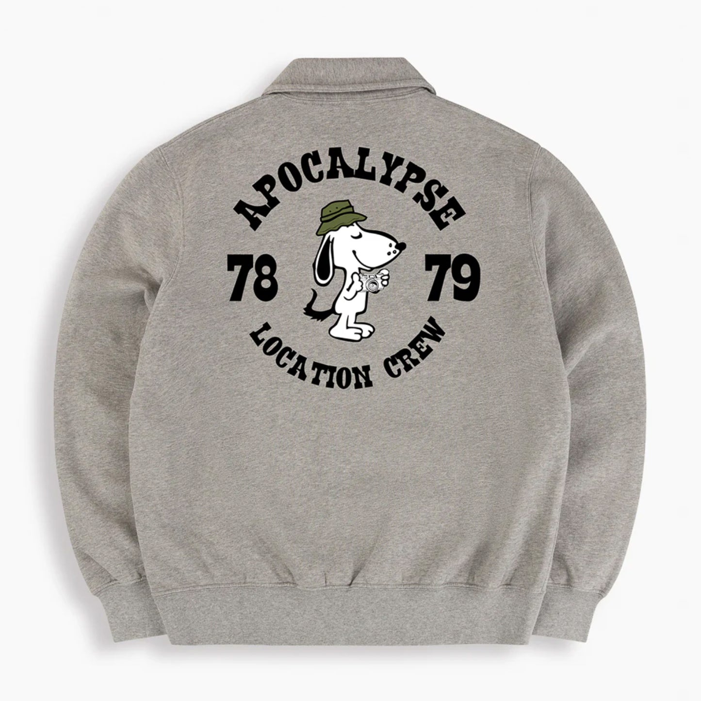 Crew 79' 1/4 Zip in Grey Marl