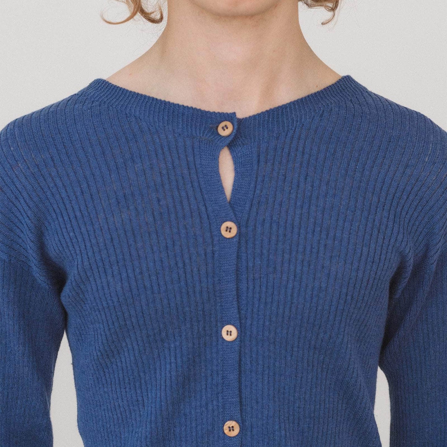 Drip Cardigan in Mez Blue
