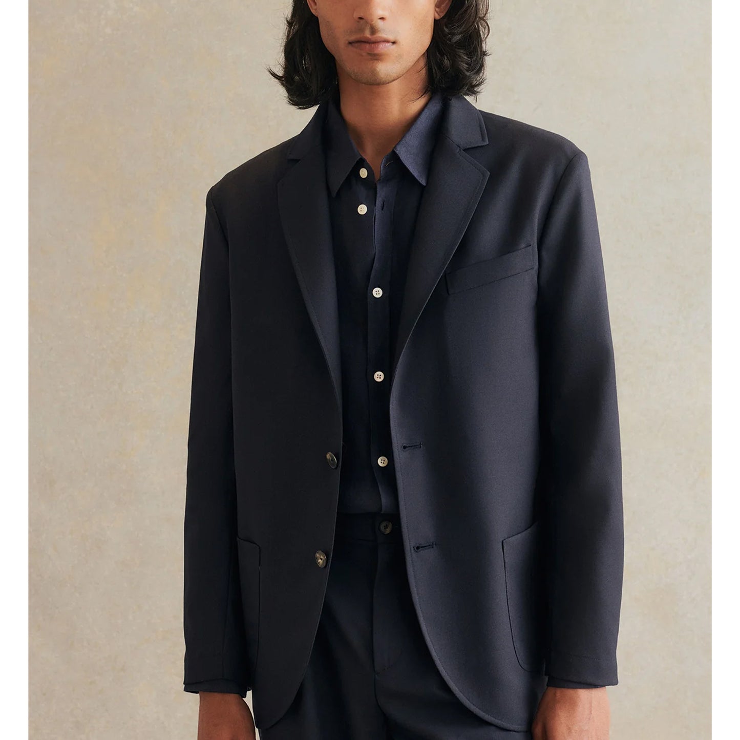 Essential Jacket in Navy