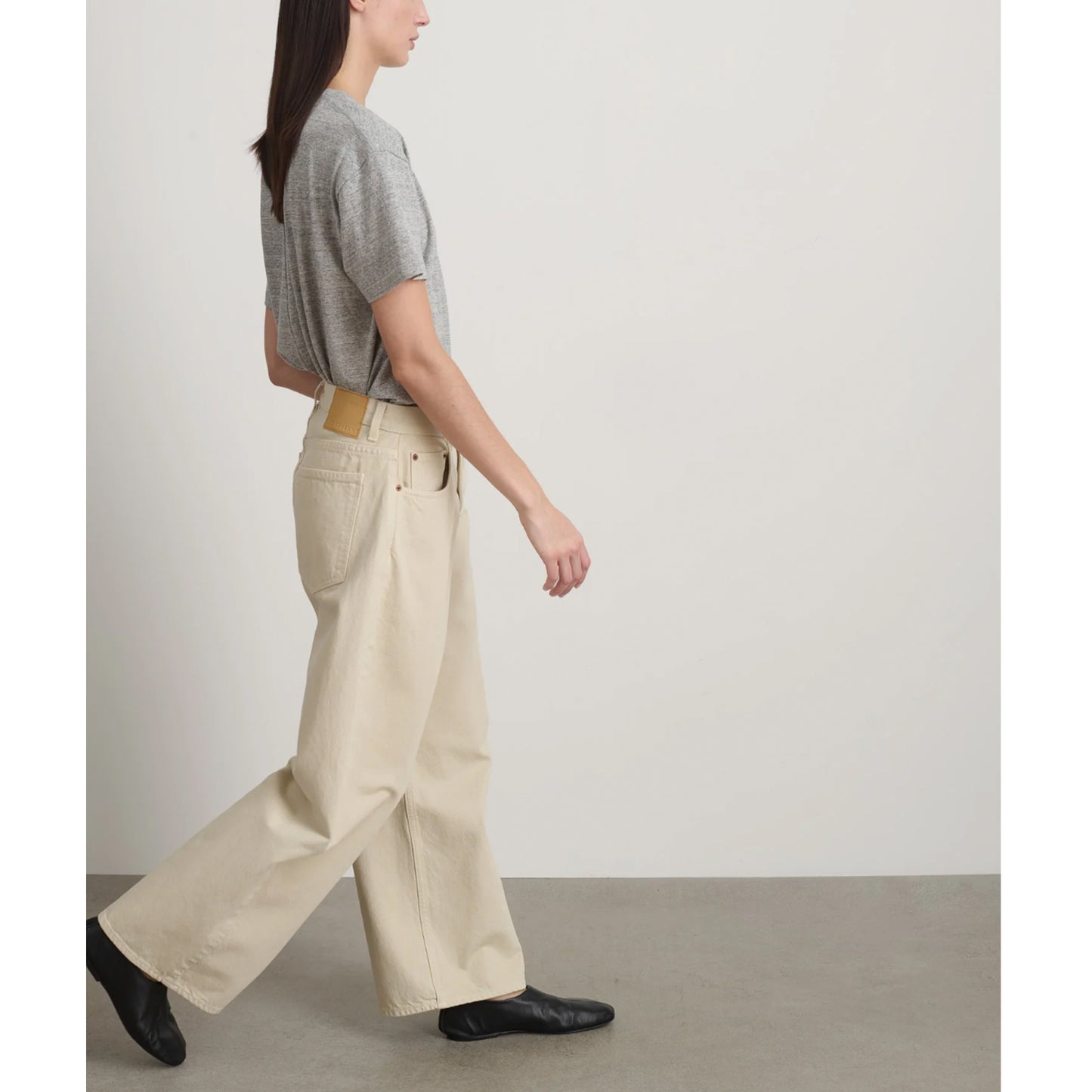 Floppy Jean in Chalk Overdye