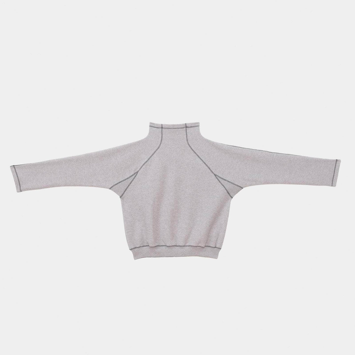 Fold Turtleneck in Grey Melange