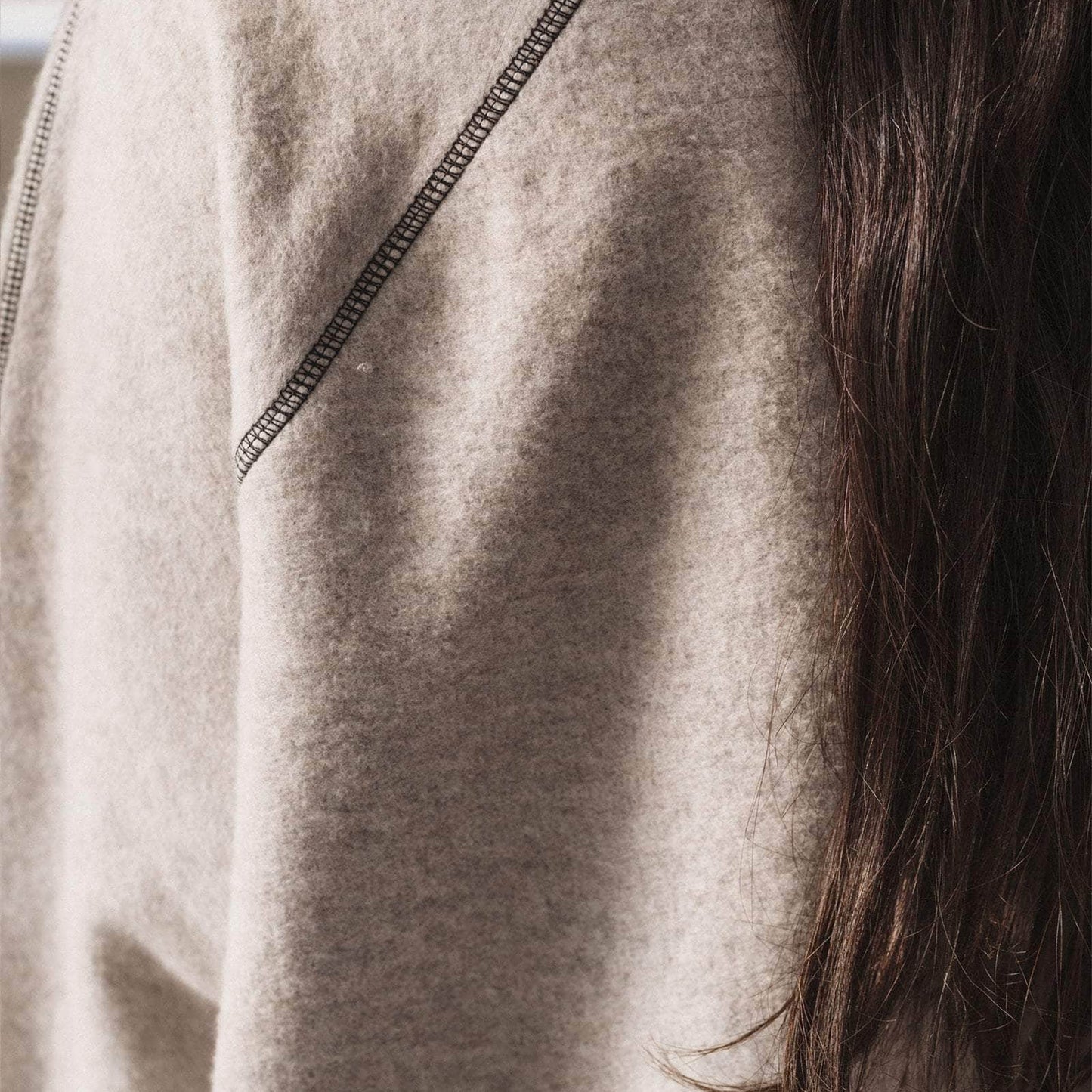 Fold Turtleneck in Grey Melange