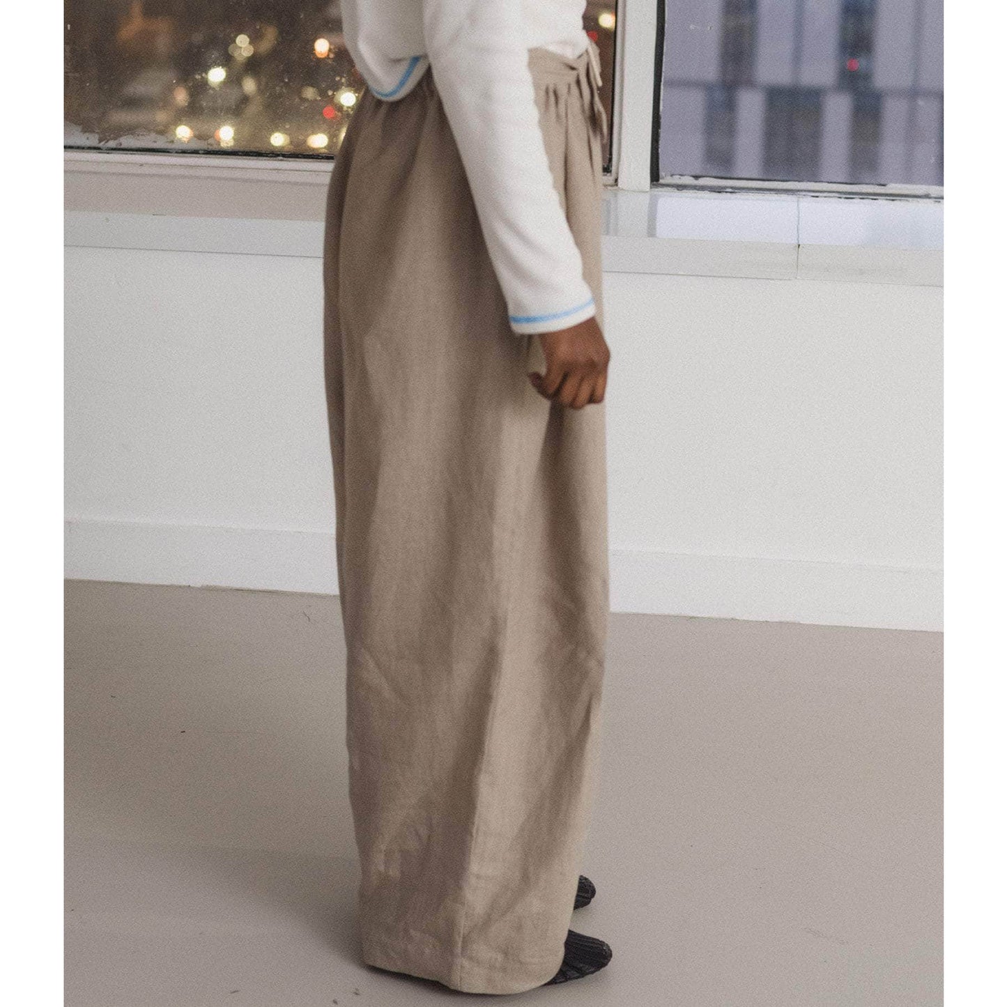 Frame Pants in Concrete