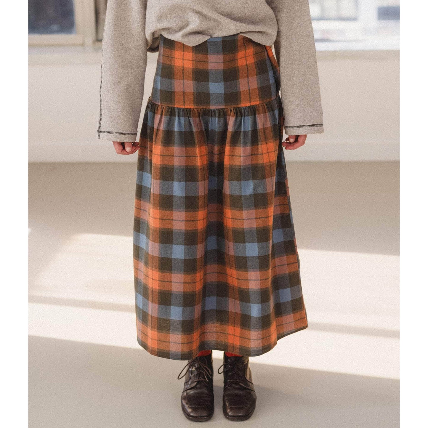 Garlin Skirt in Frame Plaid