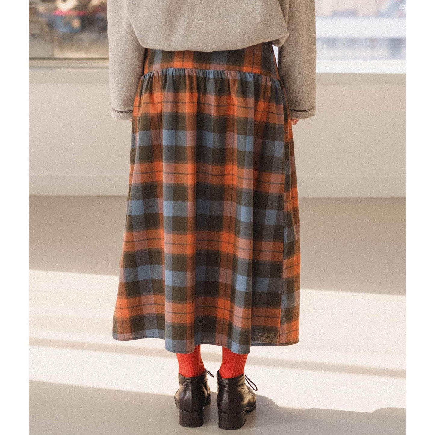 Garlin Skirt in Frame Plaid