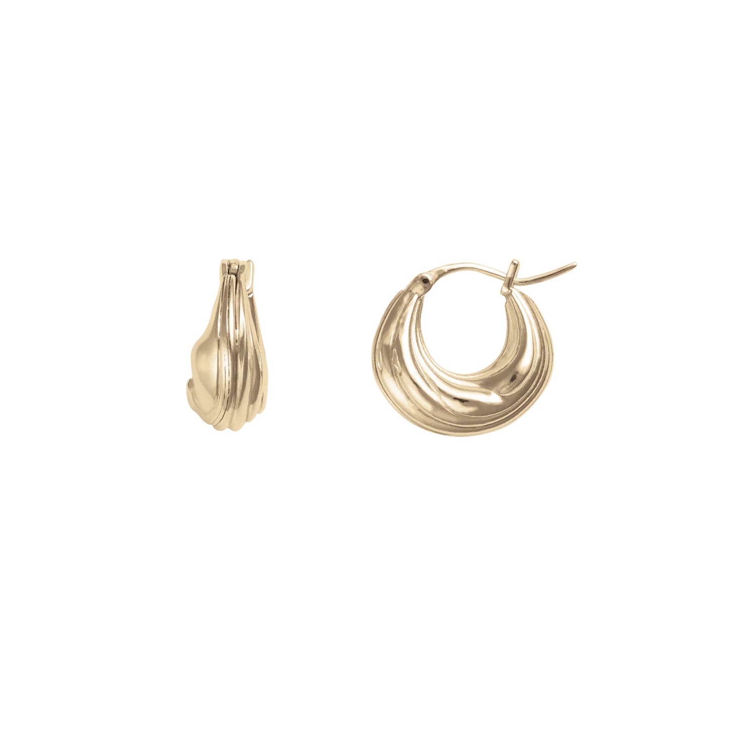 Gold Eternity Hoops