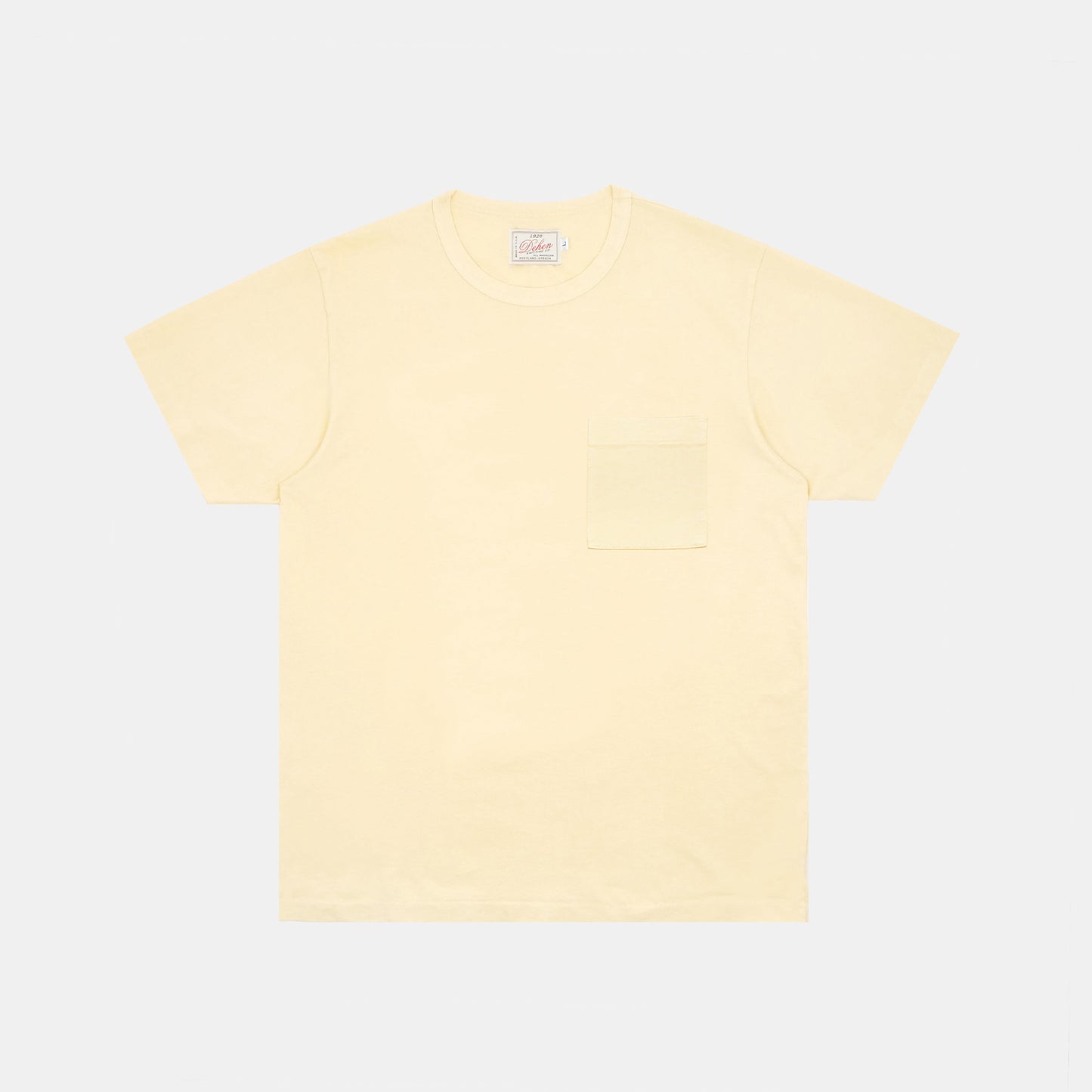 Heavy Duty S/S Pocket Tee in Lemon