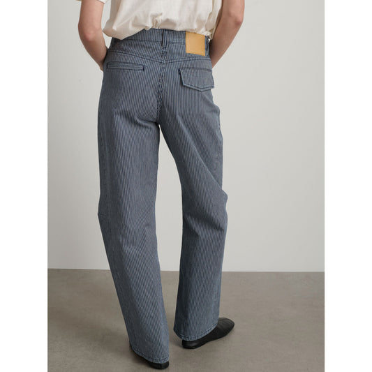 Lange Lasso in Indigo White Stripe