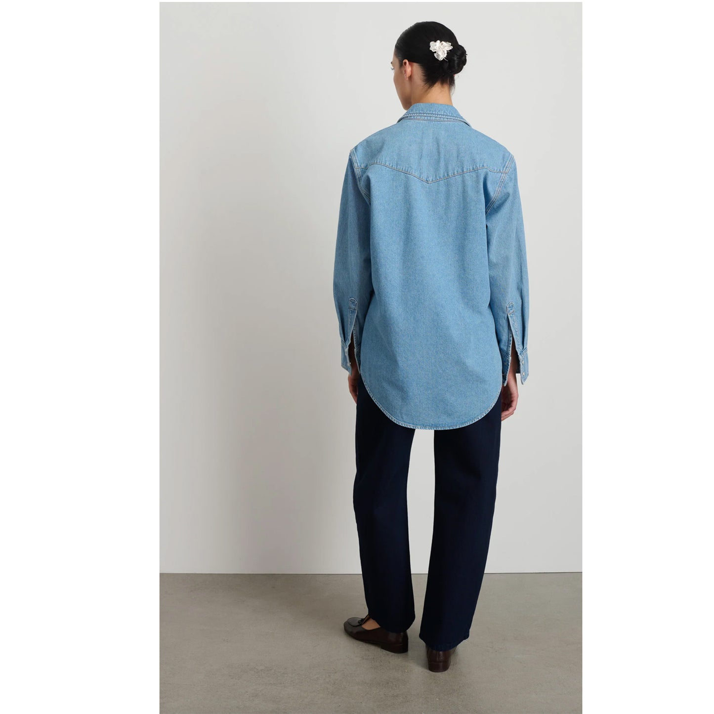 Liv Western Shirt in Park Wash