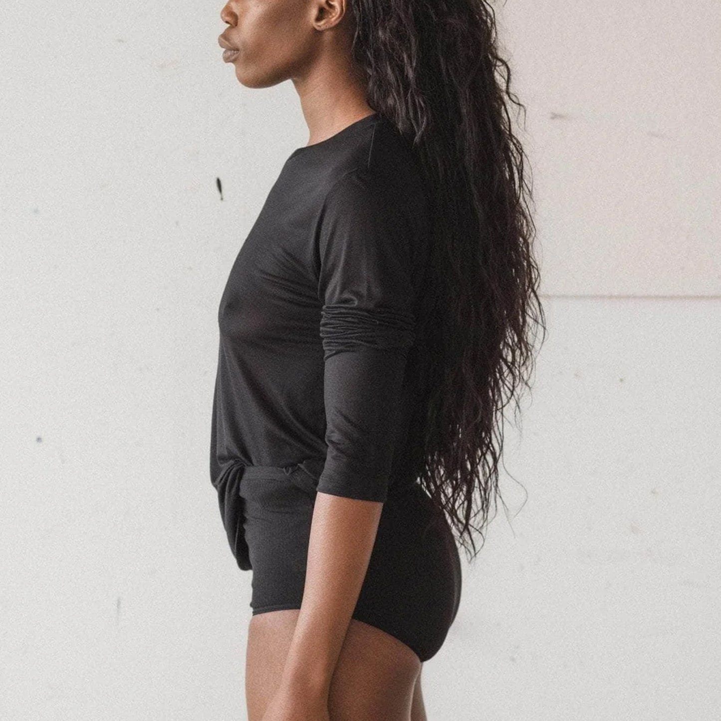 Long Sleeve Tee in Black