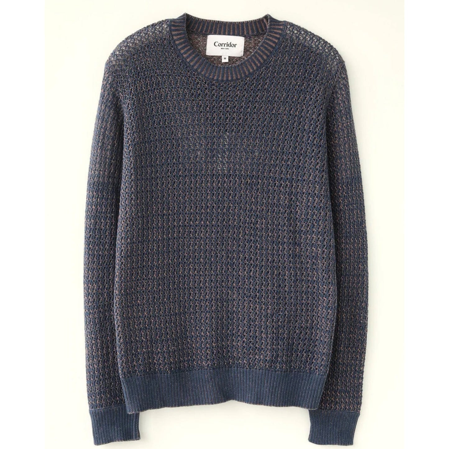 Marled Crewneck Sweater in Navy