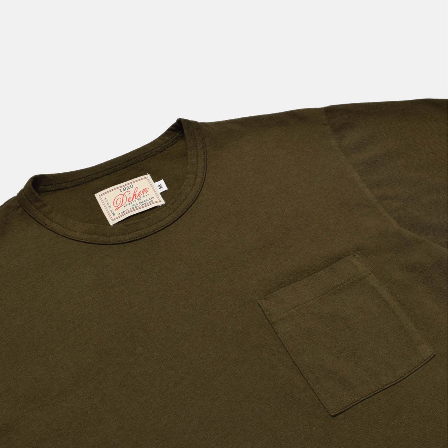 Heavy Duty Long Sleeve Pocket Tee in Loden