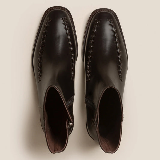 Metla Polished Boot in Ebony