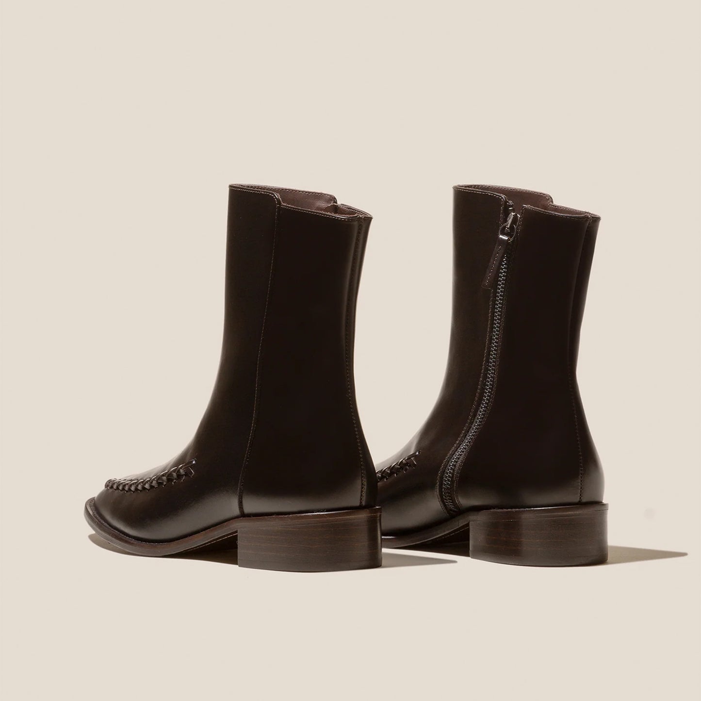 Metla Polished Boot in Ebony