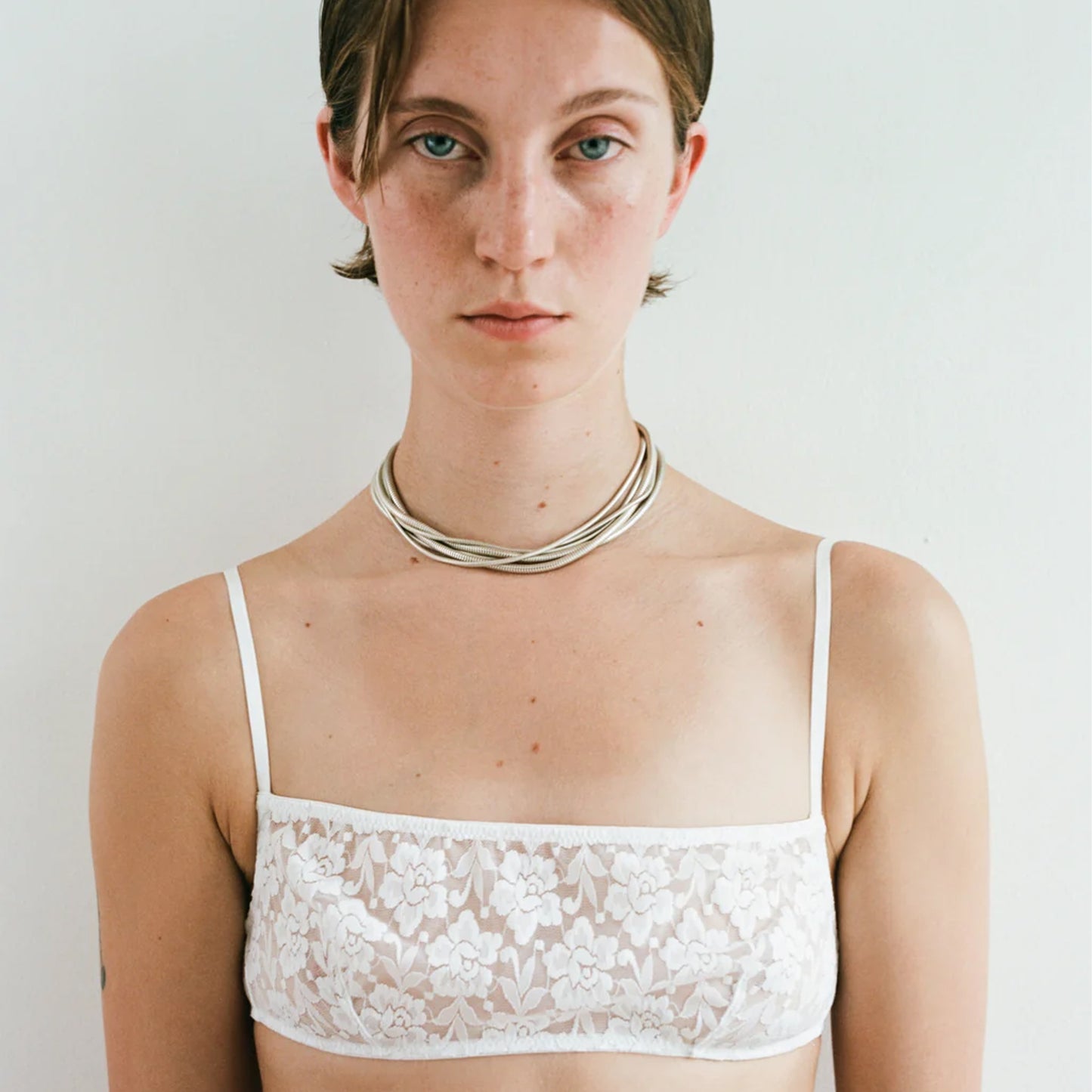 Multi Snake Choker in Silver