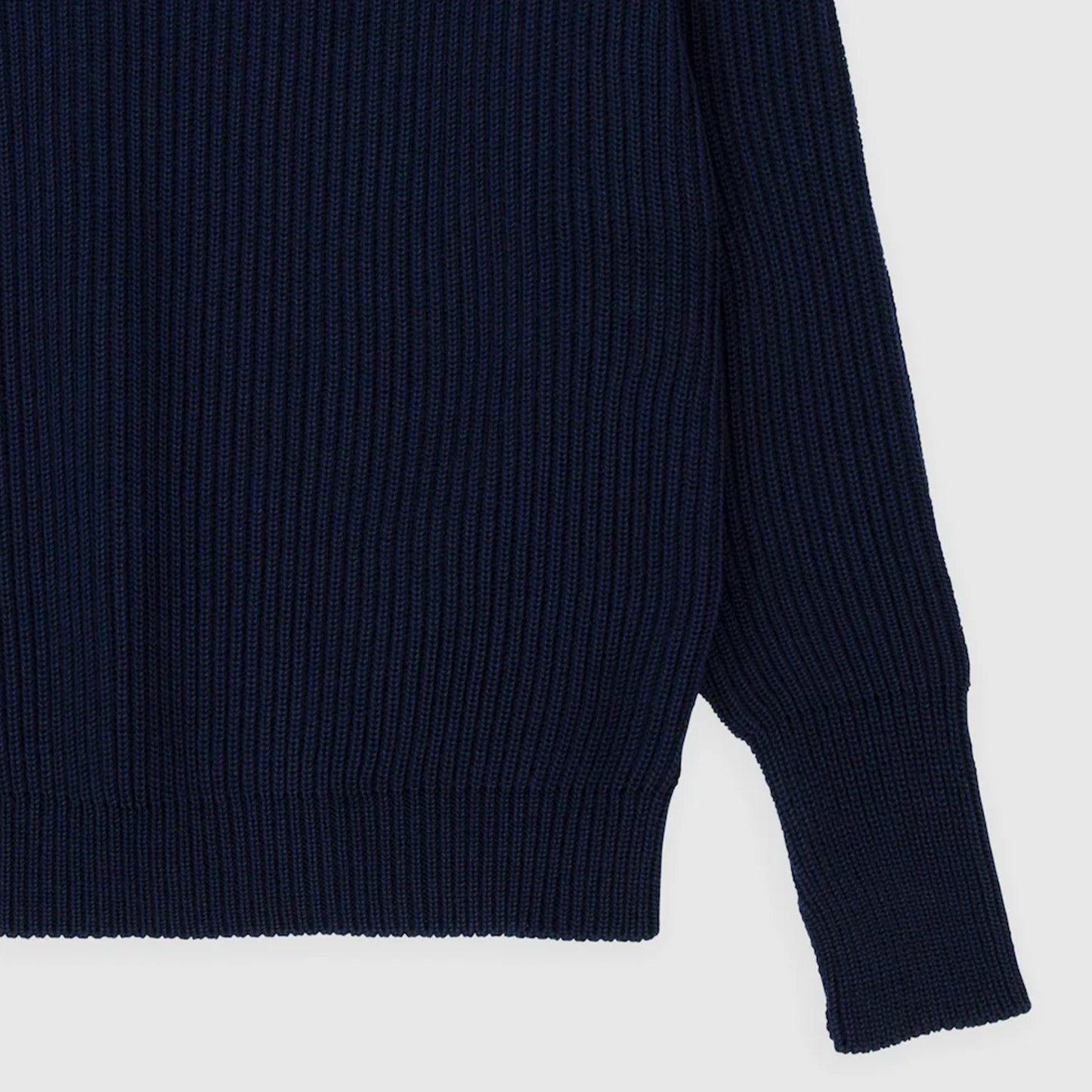 Navy Crewneck Sweater in Navy Blue