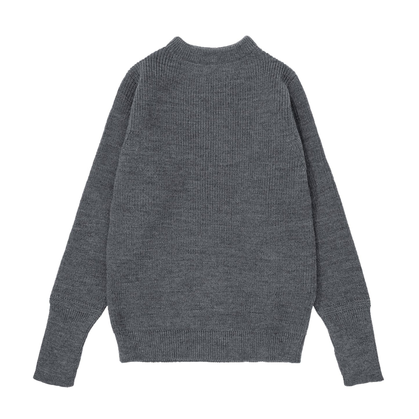 Navy Crewneck Sweater in Grey