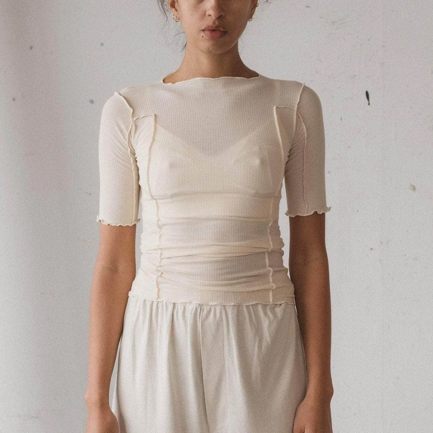 Omato 3/4 Sleeve in Off White