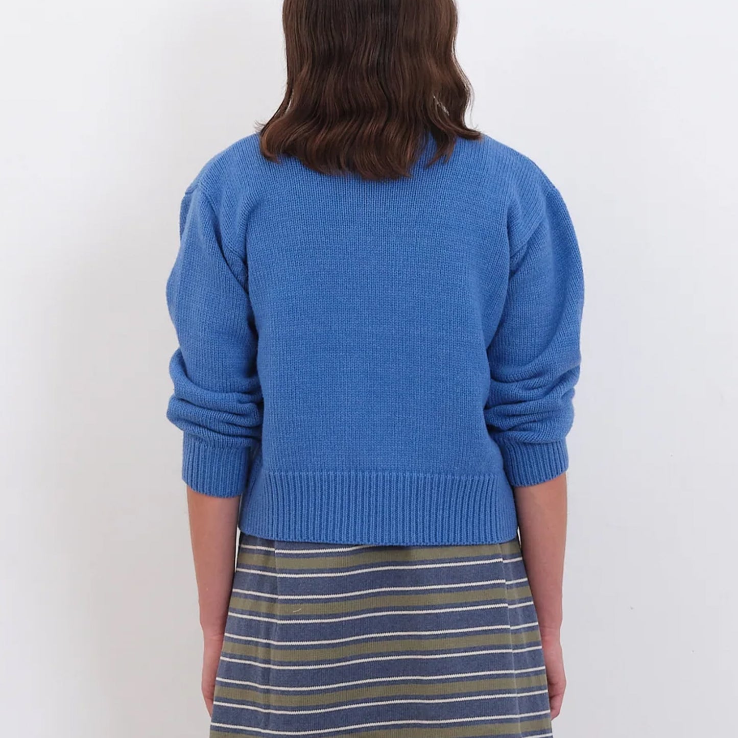 British Wool/Cotton Rosa Cardigan in Hycanith