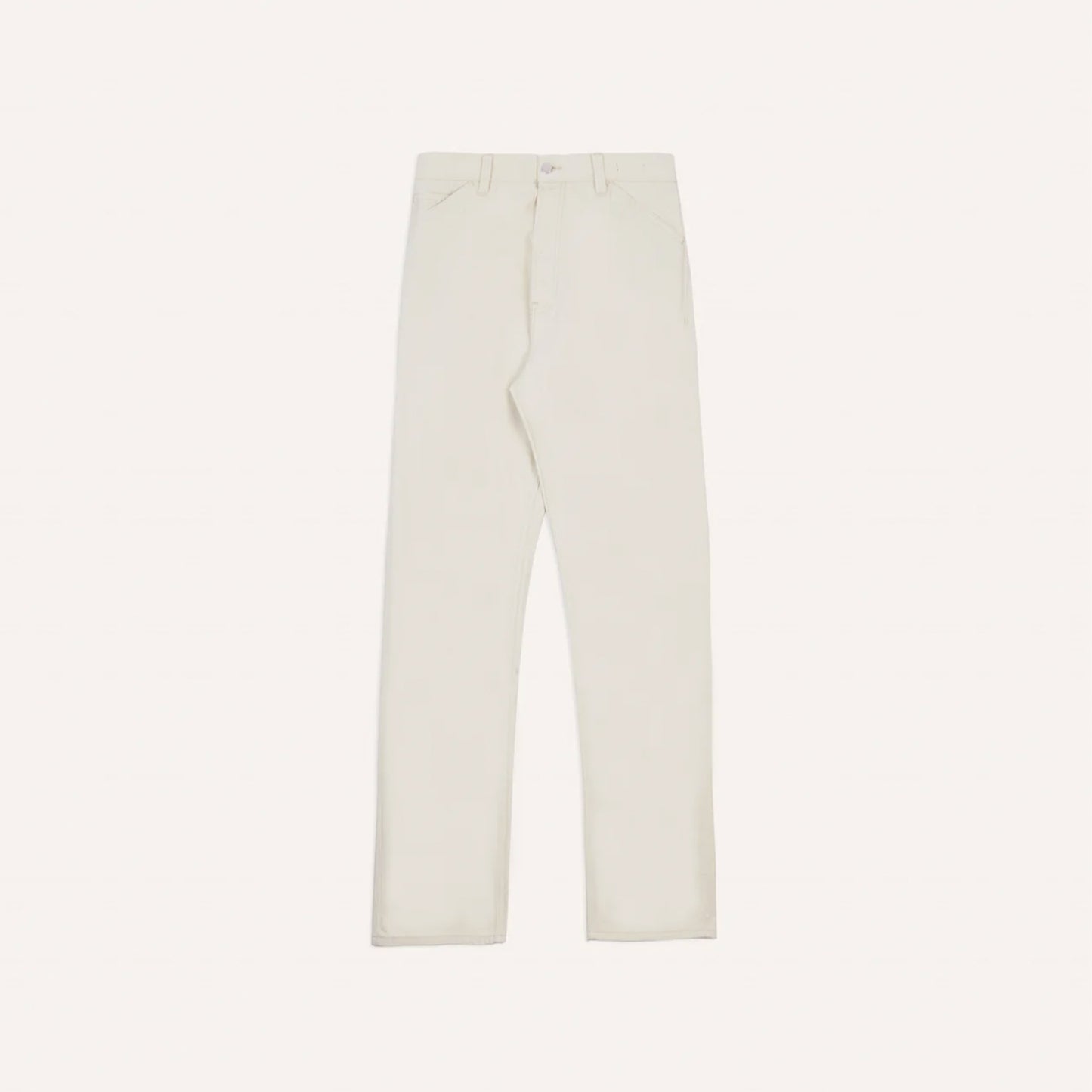 12.7oz Selvedge Denim Painter Pants in Ecru