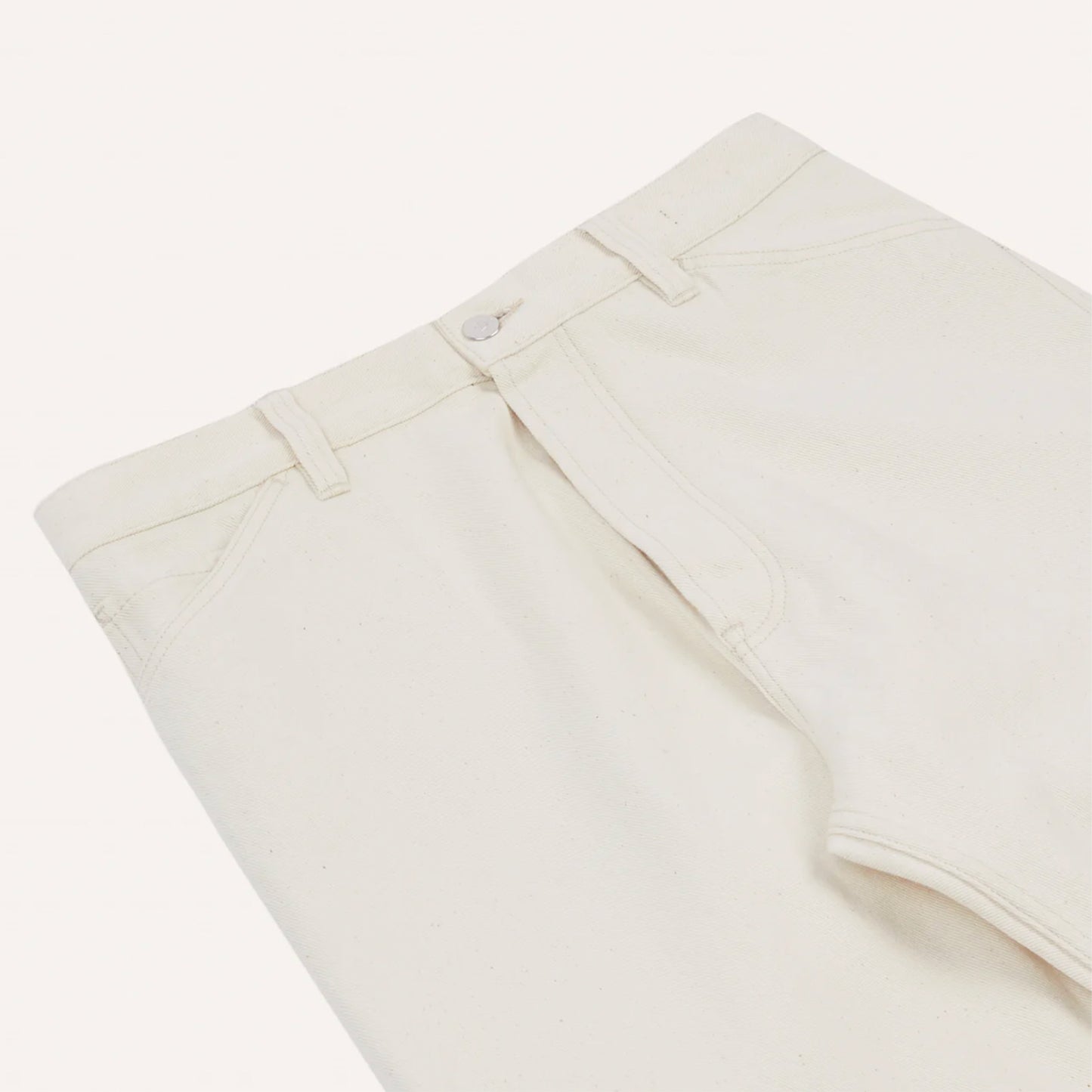 12.7oz Selvedge Denim Painter Pants in Ecru