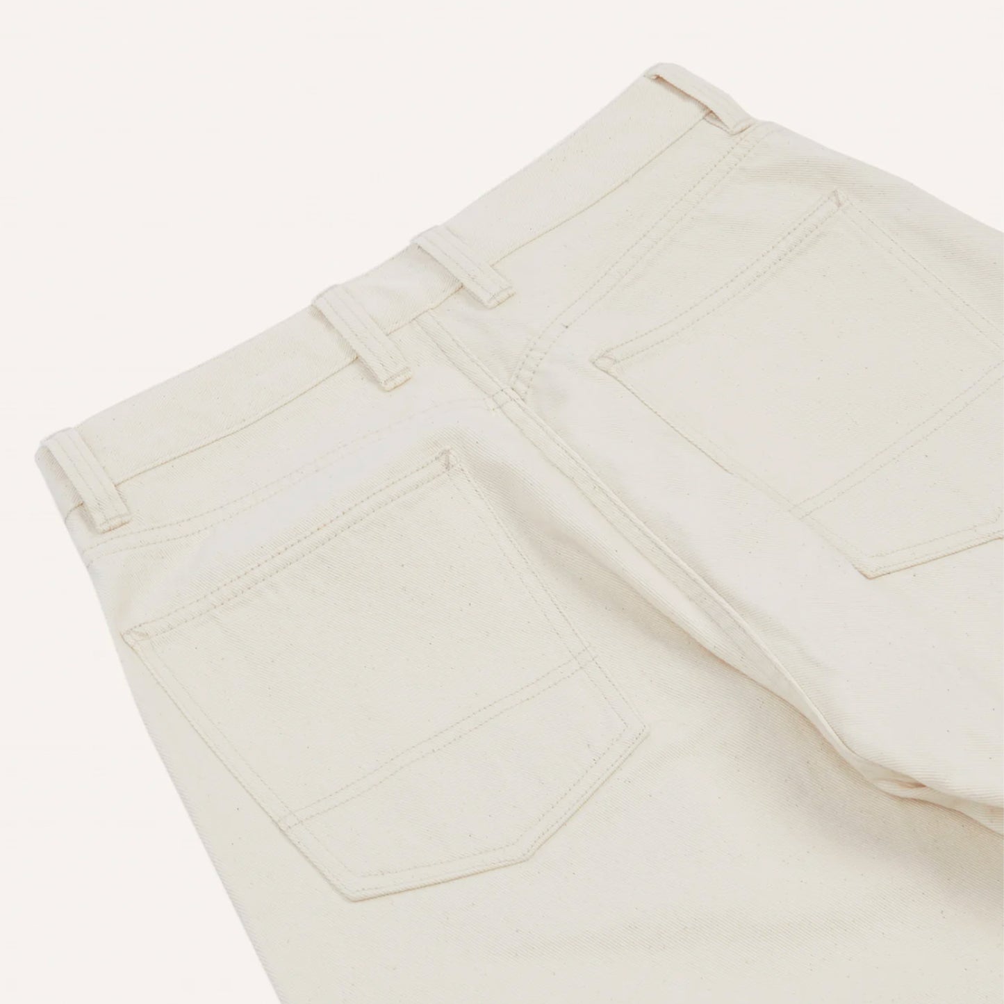 12.7oz Selvedge Denim Painter Pants in Ecru