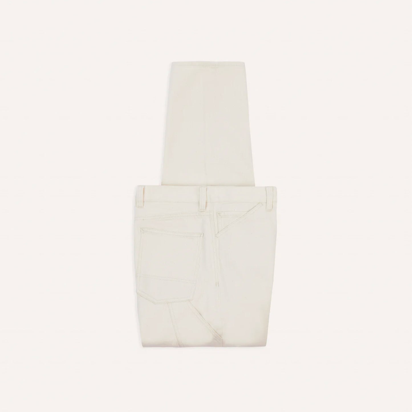 12.7oz Selvedge Denim Painter Pants in Ecru