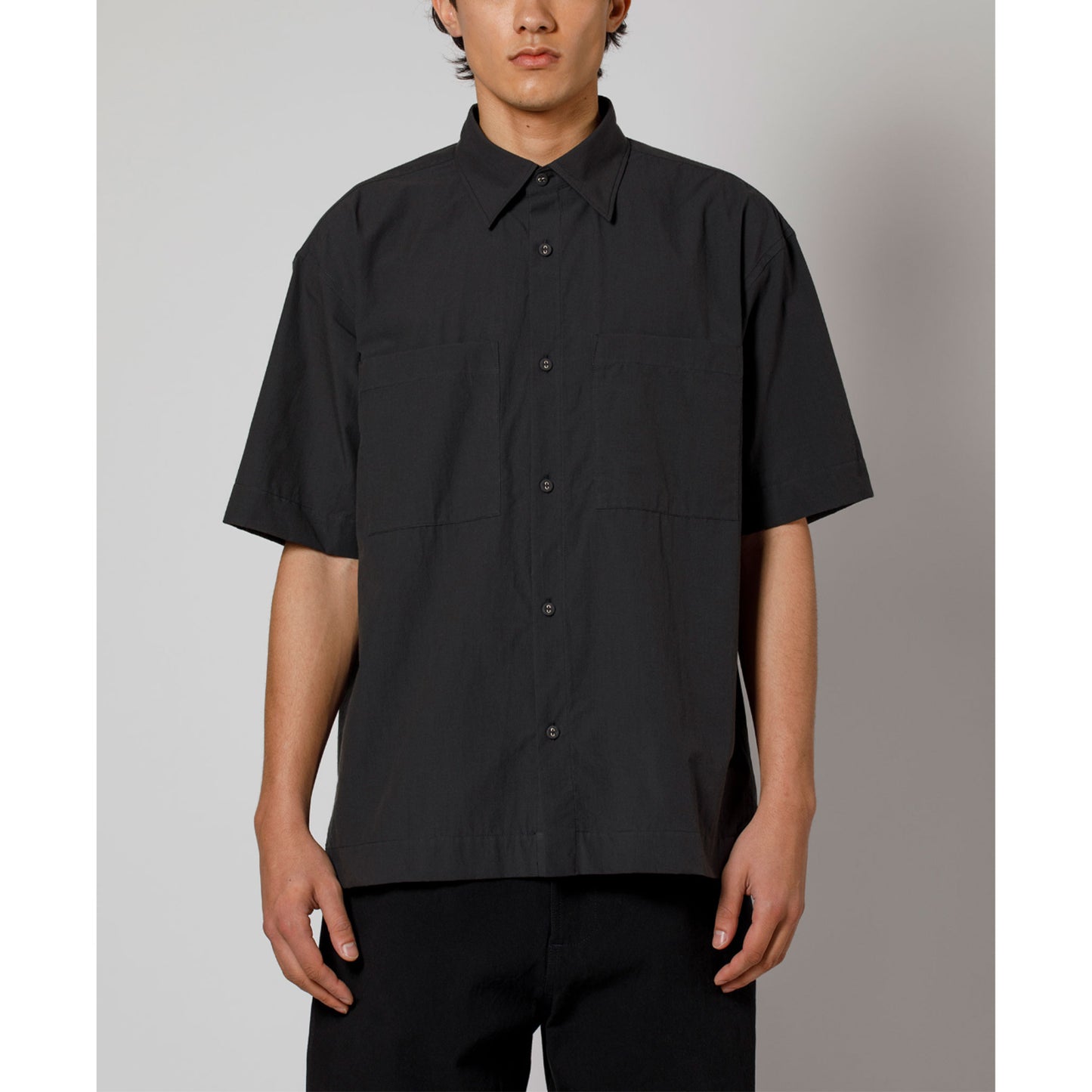 Square S/S Shirt in Charcoal