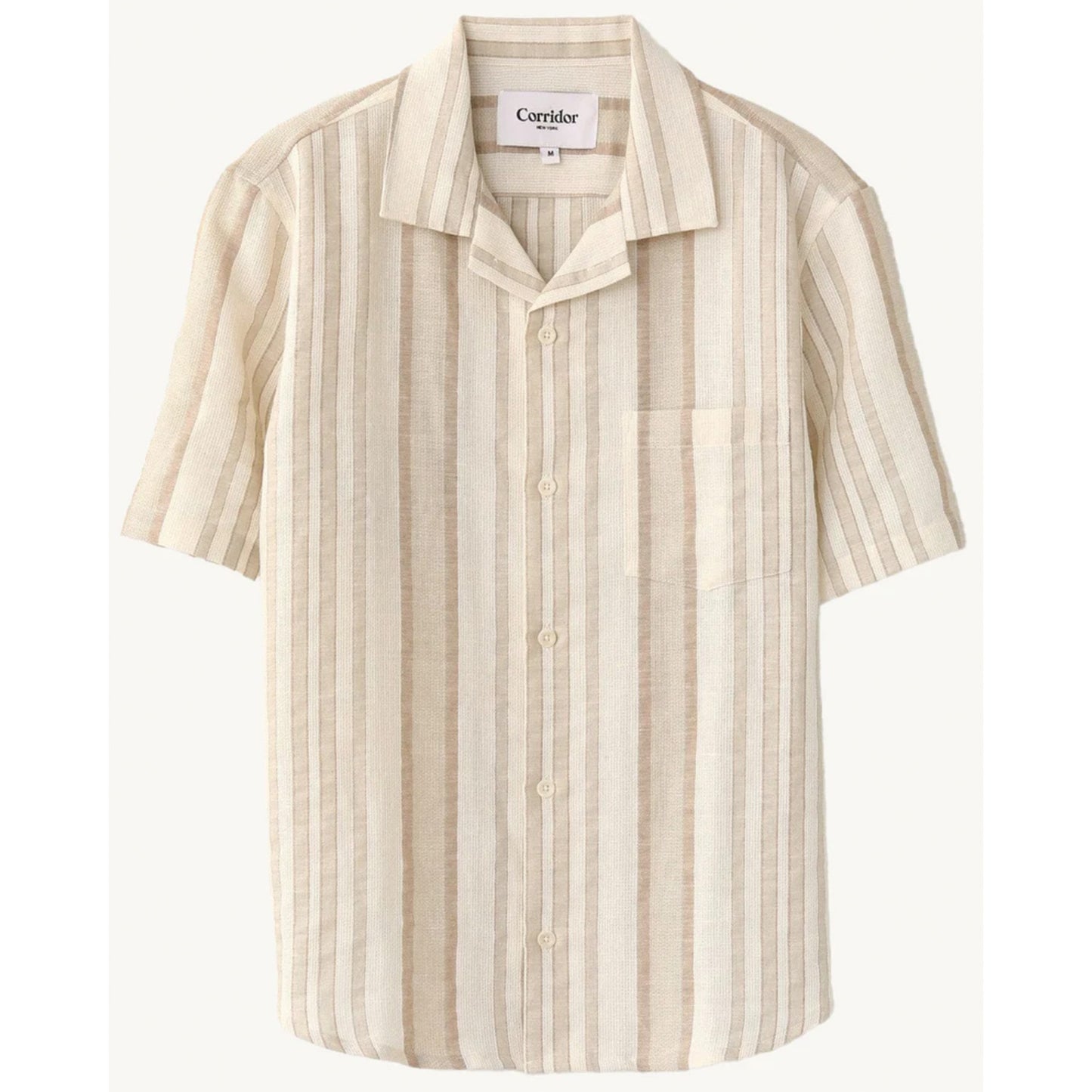 Bari S/S Camp Shirt in Natural