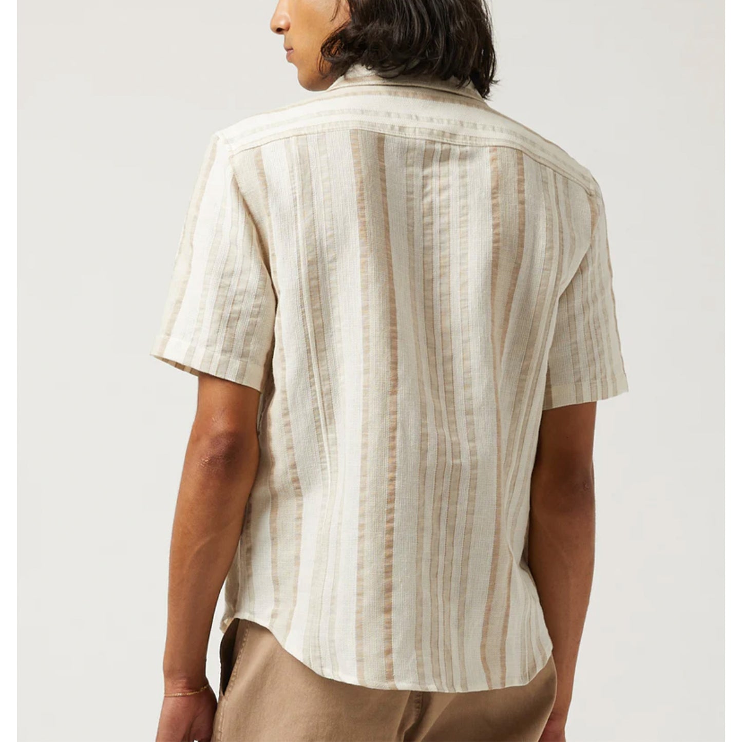 Bari S/S Camp Shirt in Natural