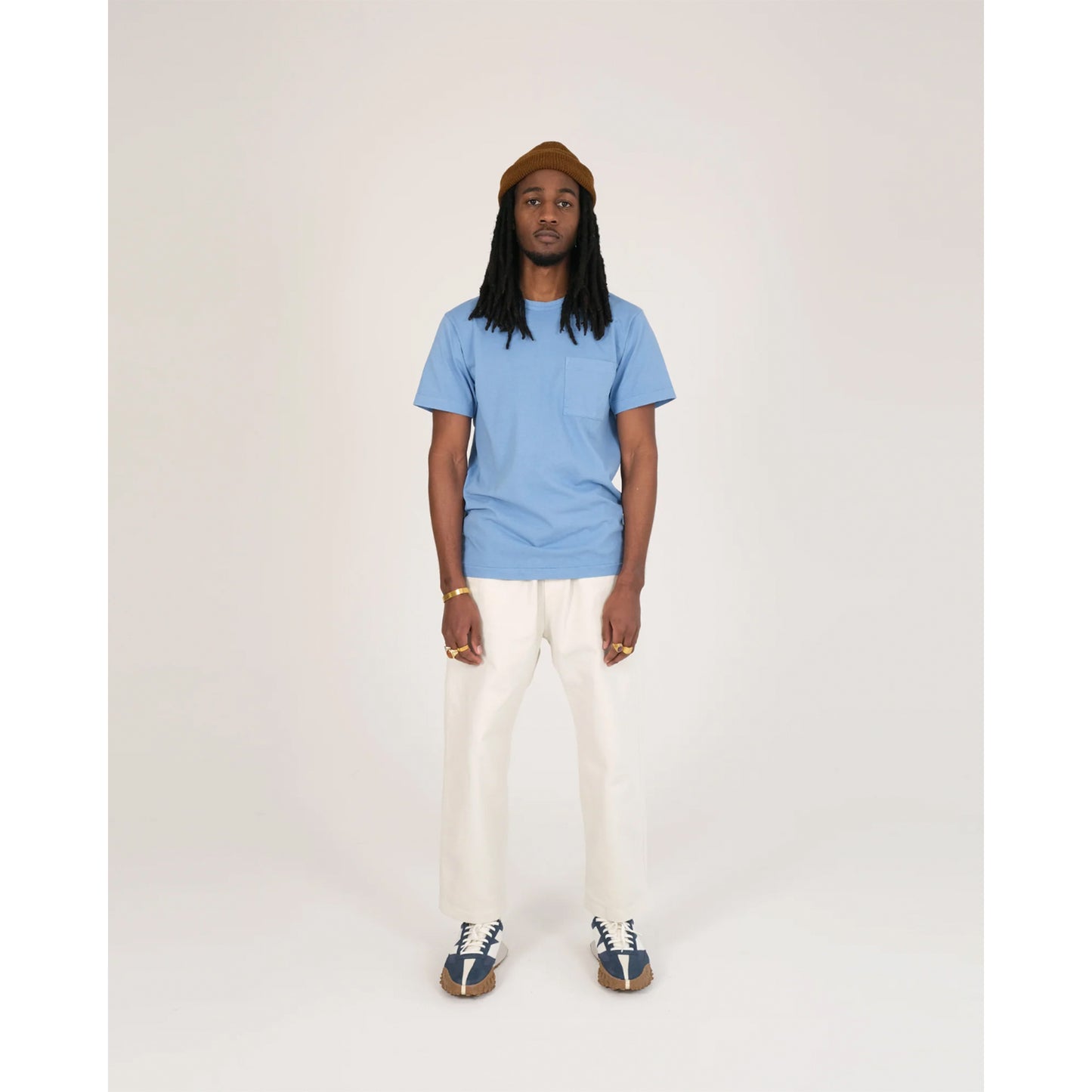 Heavy Duty S/S Pocket Tee in Blue Bird
