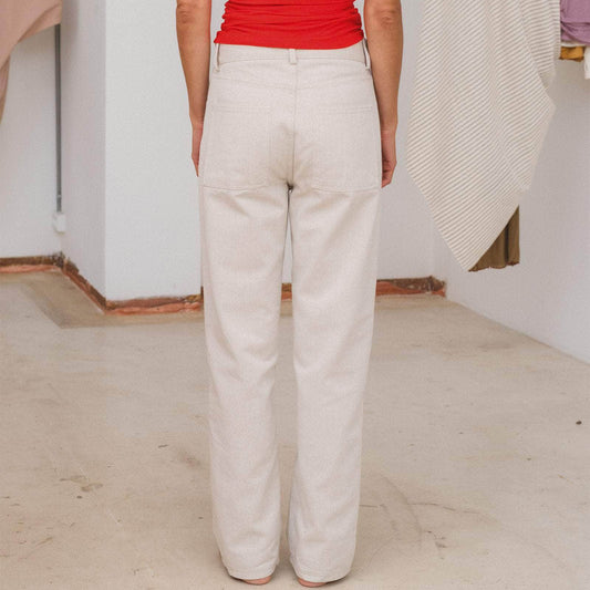Tajo Pants in Sand Denim