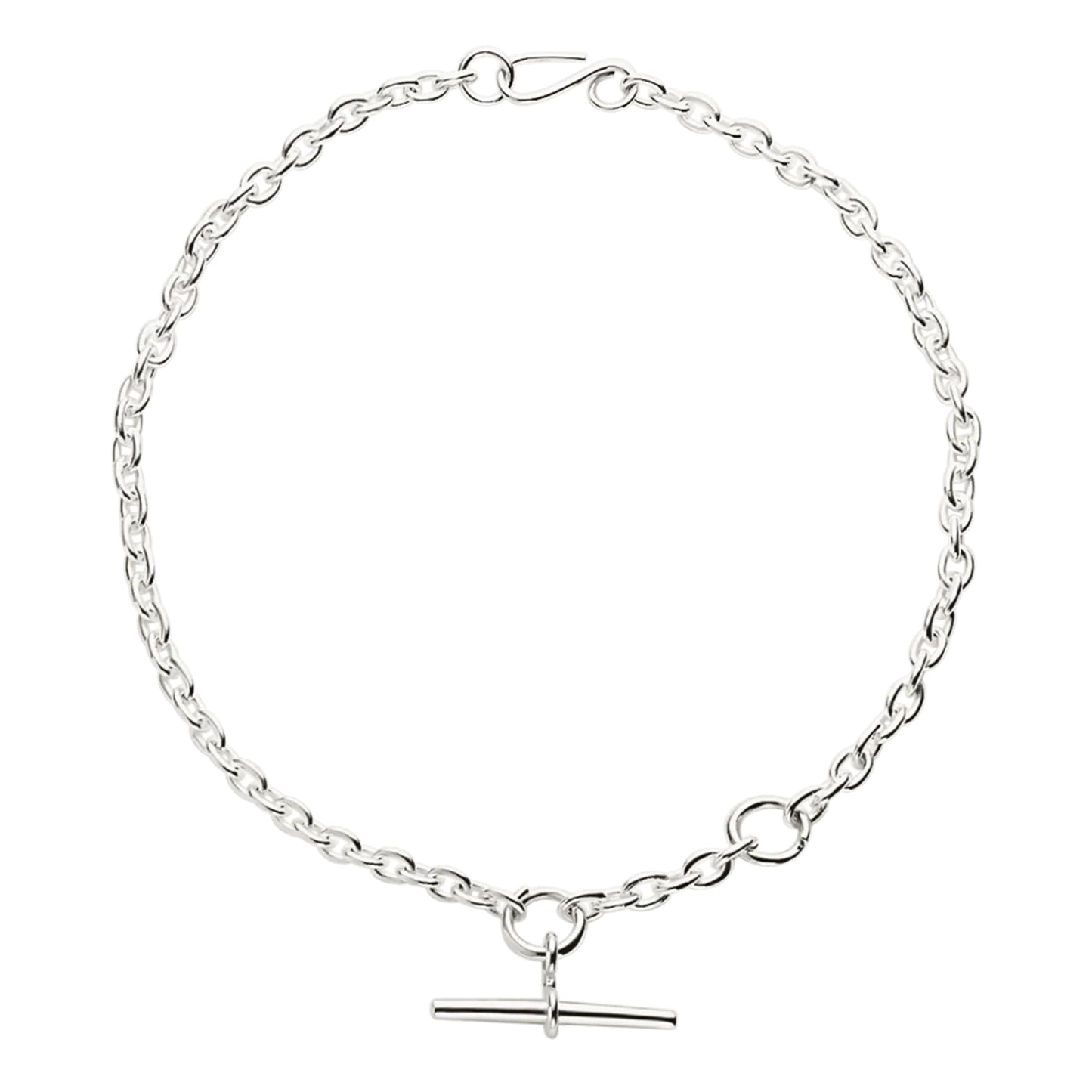 Two Moons Necklace in Silver