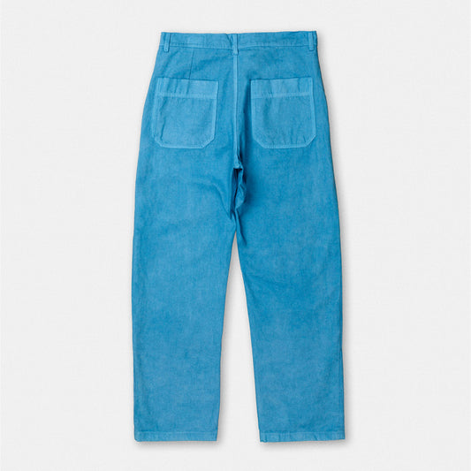 4 Pocket Trouser in Ice Woad Blue