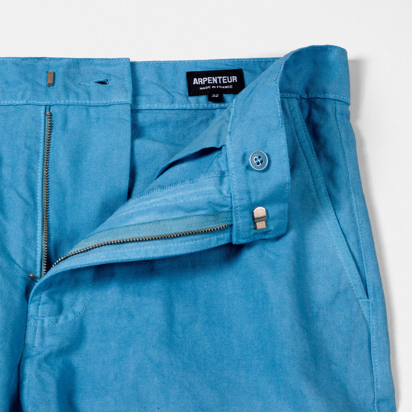 4 Pocket Trouser in Ice Woad Blue