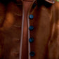 Hair on Hide Leather Ada Jacket in Chestnut