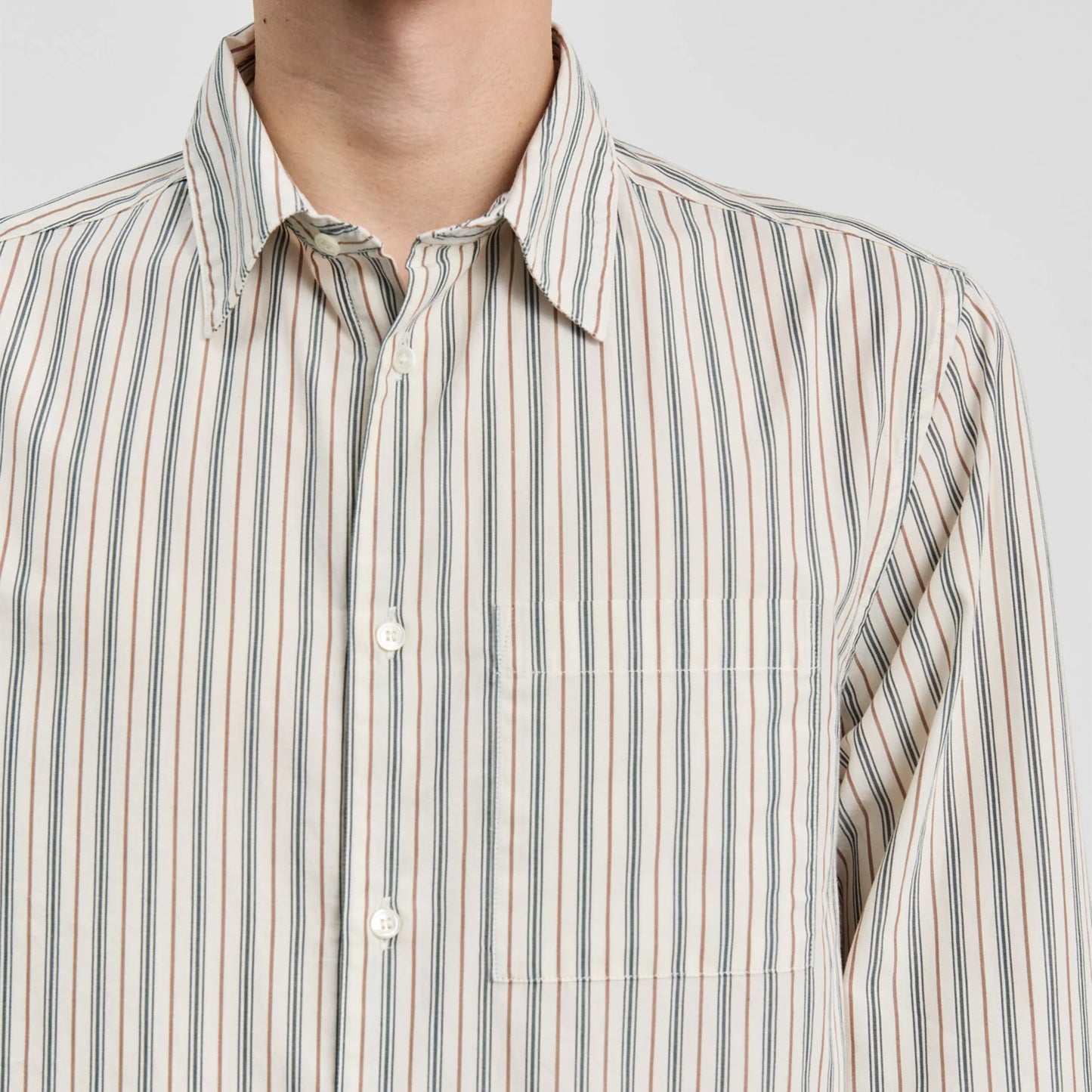 Another Shirt 3.0 in Small Green Stripe