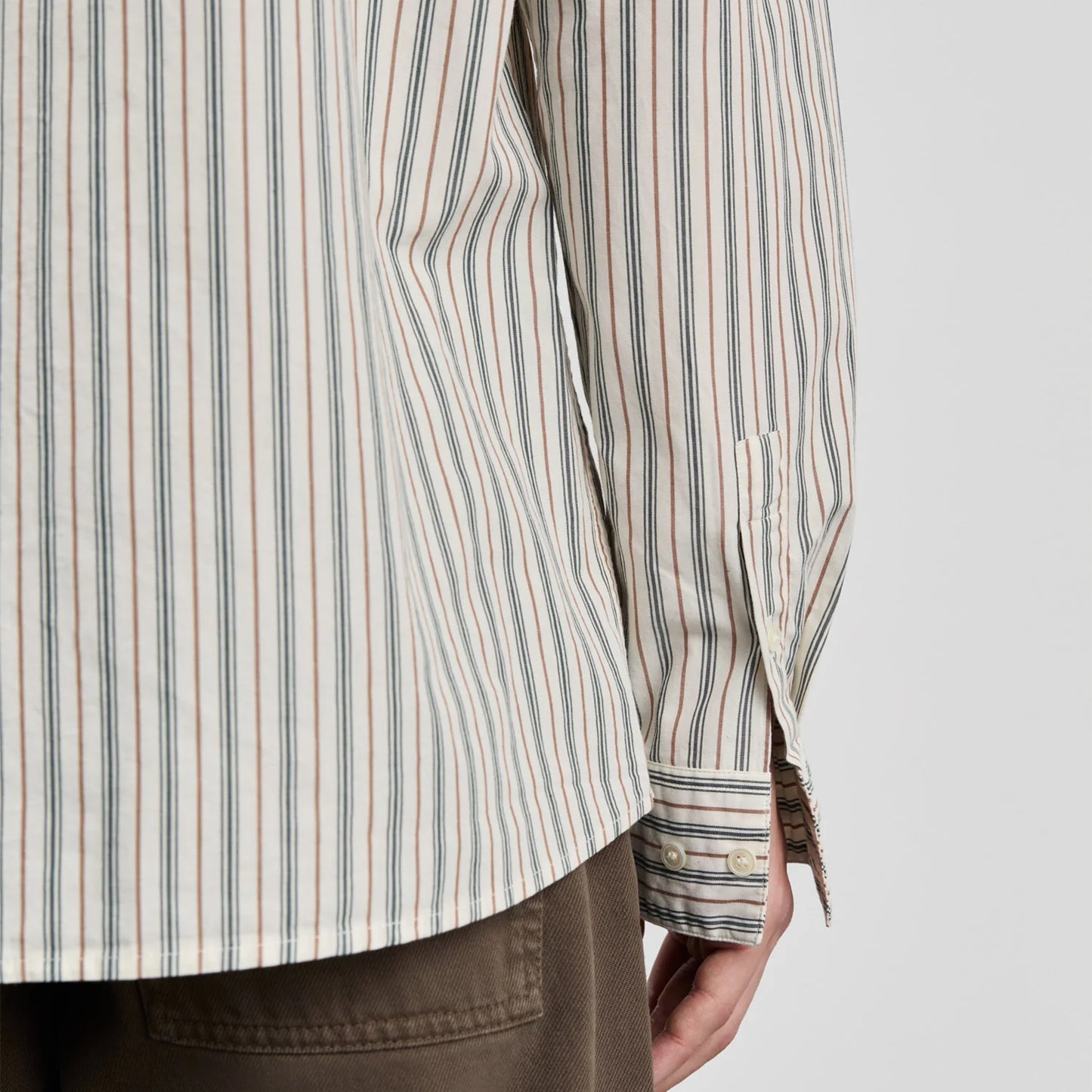 Another Shirt 3.0 in Small Green Stripe