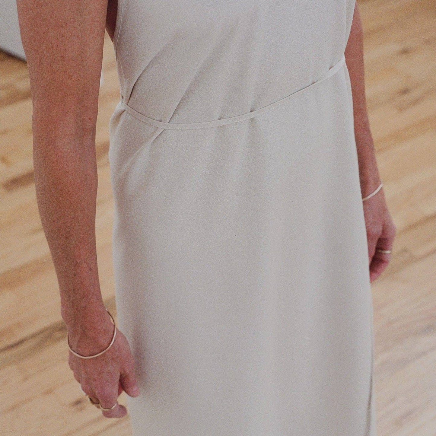 Apron Dress in Off White