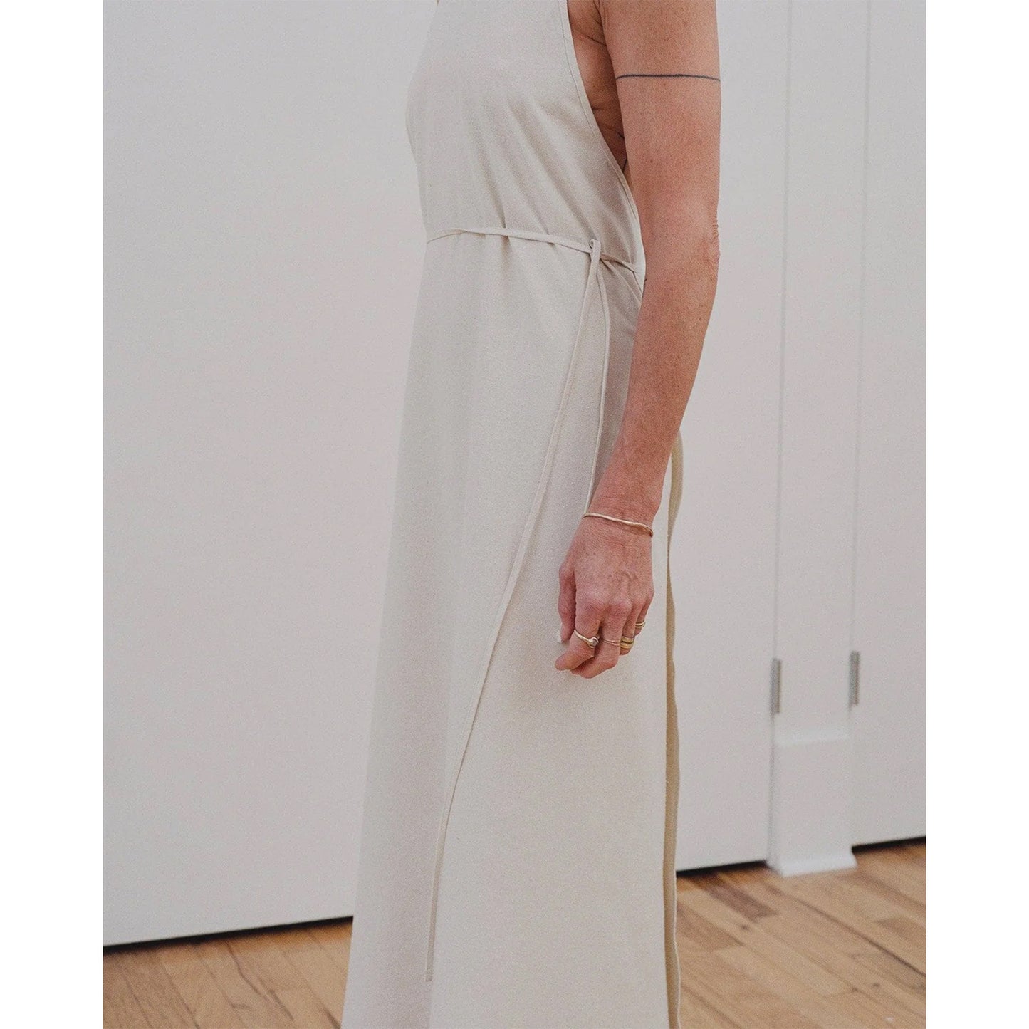 Apron Dress in Off White