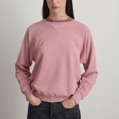 Arena Sweatshirt in Pink Overdye
