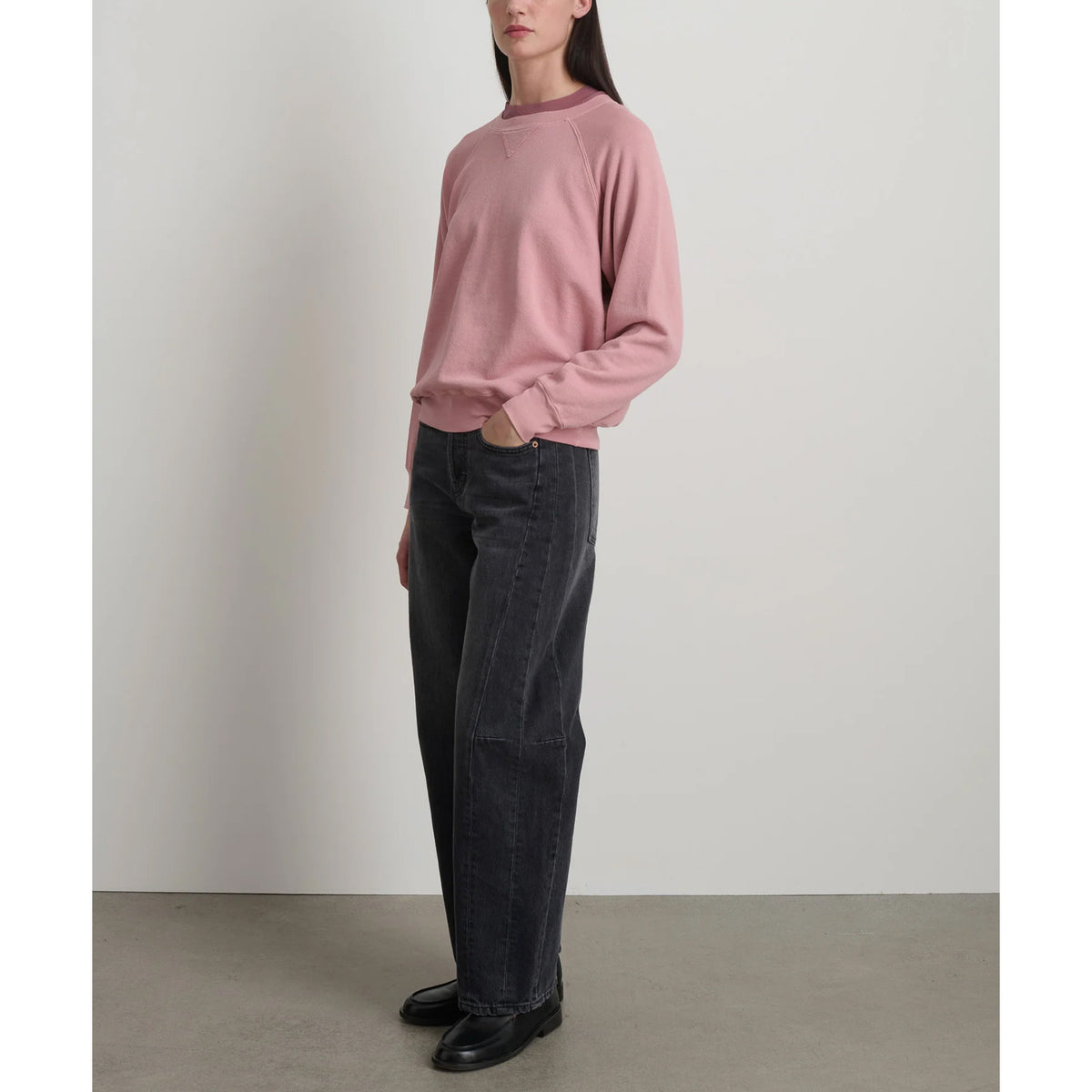 Arena Sweatshirt in Pink Overdye